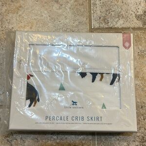 Little Unicorn Bison Crib Skirt